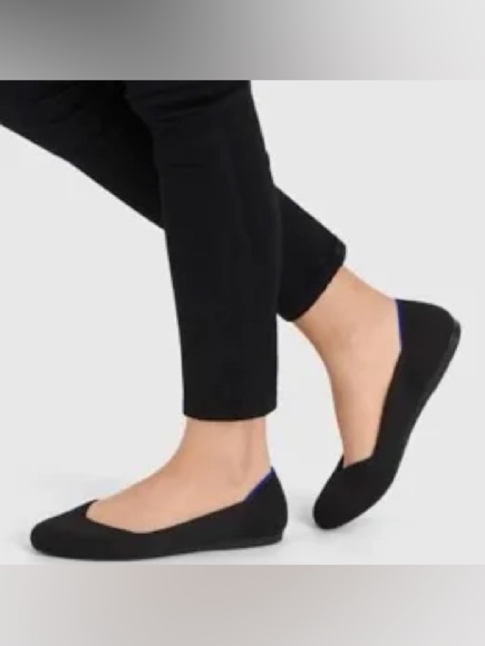 Rothy's The Flat round-toe ballet flats in black
